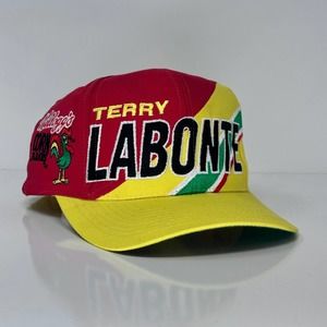 VTG 90s Y2K Nascar Terry Labonte Kellogs Promo Yellow Snapback Snapback